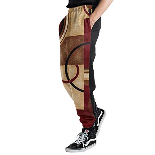 TYUO - Pantalones de chándal para hombre, estilo persa, abstracto, moderno, geométrico, estampado 3D, pantalones de jogger TYUO - Pantalones de chándal para hombre, estilo persa, abstracto, moderno, geométrico, estampado 3D, pantalones de jogger