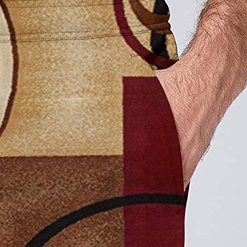 TYUO - Pantalones de chándal para hombre, estilo persa, abstracto, moderno, geométrico, estampado 3D, pantalones de jogger TYUO - Pantalones de chándal para hombre, estilo persa, abstracto, moderno, geométrico, estampado 3D, pantalones de jogger