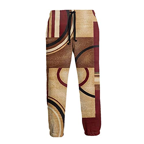 TYUO - Pantalones de chándal para hombre, estilo persa, abstracto, moderno, geométrico, estampado 3D, pantalones de jogger