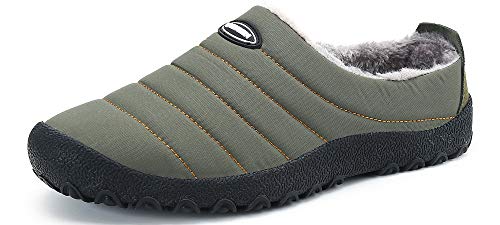 UBFEN Zapatillas de Estar Hombre Mujer Invierno Interior Exterior Zapatos Caliente de Lana como Peluche Forro Suela de Goma Anti Skid Slip On Guantes 42 EU A Verde UBFEN Zapatillas de Estar Hombre Mujer Invierno Interior Exterior Zapatos Caliente de Lana como Peluche Forro Suela de Goma Anti Skid Slip On Guantes 42 EU A Verde