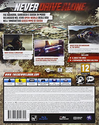 Ubisoft The Crew Wild Run Edition, PS4 - Juego (PS4, PlayStation 4, Soporte físico, Racing, Ubisoft, ITA, Básico) Ubisoft The Crew Wild Run Edition, PS4 - Juego (PS4, PlayStation 4, Soporte físico, Racing, Ubisoft, ITA, Básico)