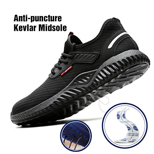 UCAYALI Zapatos de Seguridad con Punta de Acero para Hombre Zapatillas de Trabajo Puntera Reforzada Calzado de Protección Industria Construcción - Cómodos Ligeros y Antideslizantes(Negro, 47) UCAYALI Zapatos de Seguridad con Punta de Acero para Hombre Zapatillas de Trabajo Puntera Reforzada Calzado de Protección Industria Construcción - Cómodos Ligeros y Antideslizantes(Negro, 47)