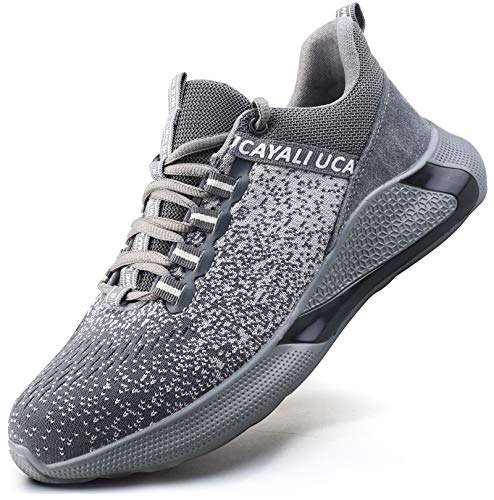 UCAYALI Zapatos de Seguridad Hombre Anti-Piercing Zapatos de Trabajo Punta de Acero Antideslizante Calzado Seguridad Deportivo Gris Gr.43 UCAYALI Zapatos de Seguridad Hombre Anti-Piercing Zapatos de Trabajo Punta de Acero Antideslizante Calzado Seguridad Deportivo Gris Gr.43