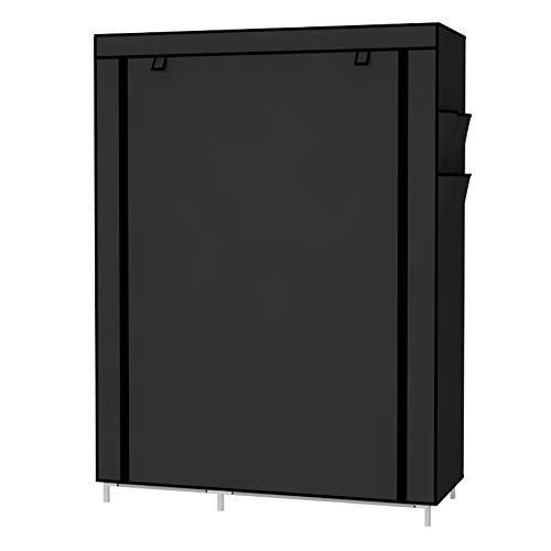 UDEAR Armario Closet Organizador Plegable para Ropa Ropero Resistente al Polvo Guardarropa Negro 105 x 45 x 170 CM UDEAR Armario Closet Organizador Plegable para Ropa Ropero Resistente al Polvo Guardarropa Negro 105 x 45 x 170 CM