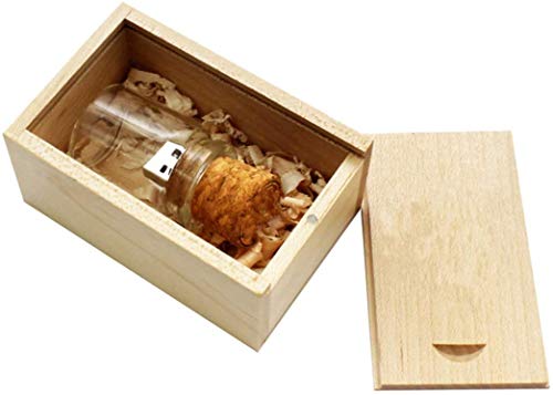 UFARID Botella Flotante USB 3.0 Memoria USB Memory Stick Lápiz USB Transparente con Caja de Madera Regalos de Empresa para computadoras, Audio para Autos, etc. (16GB) UFARID Botella Flotante USB 3.0 Memoria USB Memory Stick Lápiz USB Transparente con Caja de Madera Regalos de Empresa para computadoras, Audio para Autos, etc. (16GB)