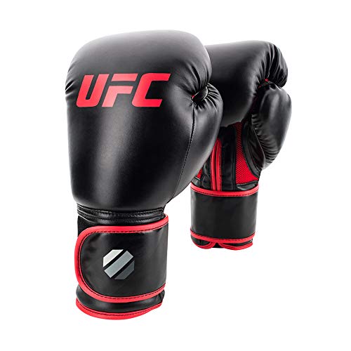 UFC Guantes de Boxeo Unisex Estilo Muay Thai, Color Negro, 14 onzas