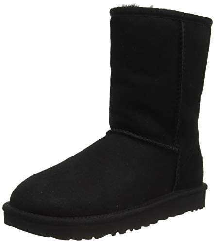 UGG Female Classic Short II Classic Boot, Black, 5 (UK)