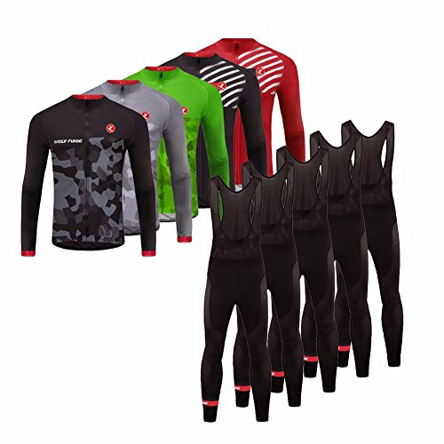Uglyfrog 2019 Nuevo De Invierno Vellón Caliente Mantener Caliente Hombre Manga Larga Maillot Ciclismo +Bib Pantalones Sets with Gel Pad Winter Style-Dos Piezas Uglyfrog 2019 Nuevo De Invierno Vellón Caliente Mantener Caliente Hombre Manga Larga Maillot Ciclismo +Bib Pantalones Sets with Gel Pad Winter Style-Dos Piezas