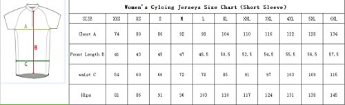 Uglyfrog Bike Wear Ciclismo Mujer Maillots Seco y Transpirable de Bicicleta Conjunto de Ropa de Ciclo Jersey de Manga Corta DXWZ04