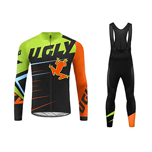 Uglyfrog Bike Wear De Invierno Manga Larga Maillot Ciclismo Hombre Bodies Long Bib Tights with Gel Pad Winter Style