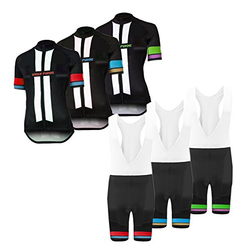 Uglyfrog Bike Wear De Manga Corto Maillot+Bib Pantalones Cortos Ciclismo Mujer Bodies Tights with Gel Pad Summer Style 01