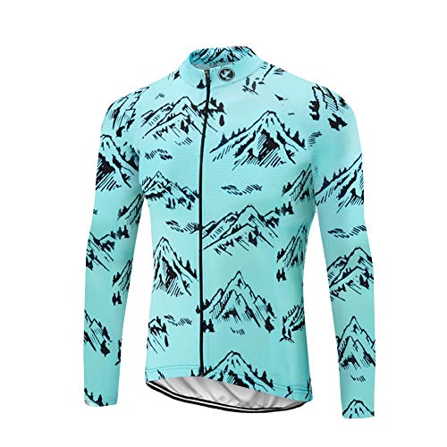 Uglyfrog Jerseys de Ciclismo de Invierno para Mujeres Trajes de Ciclismo de vellón térmico Manga Larga y Babero MTB Warm Bike Clothing ZRWL01