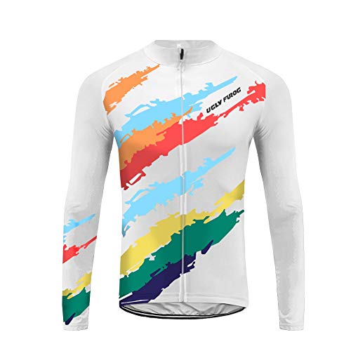 Uglyfrog Maillot Ciclismo Manga Larga Ropa Ciclismo Invierno para Hombre ZRML04F