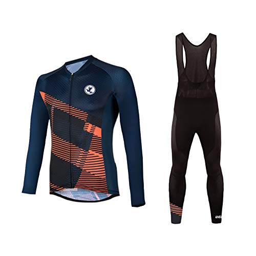 Uglyfrog Maillot de Ciclismo Ropa Ciclismo Conjunto para Hombre Culotte Manga Larga+ Pantalones Invierno Fleece Warm for Travel Wear Uglyfrog Maillot de Ciclismo Ropa Ciclismo Conjunto para Hombre Culotte Manga Larga+ Pantalones Invierno Fleece Warm for Travel Wear