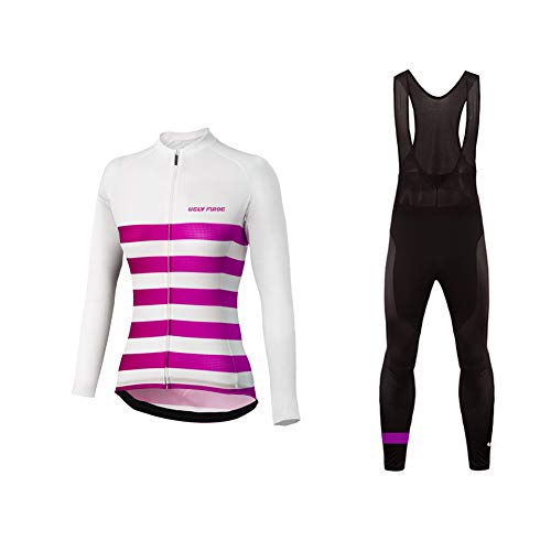 Uglyfrog Moda Conjunto Bicicleta Largo Mujer Traje Invierno Ropa Ciclismo Equipos Profesionales RTWL01F