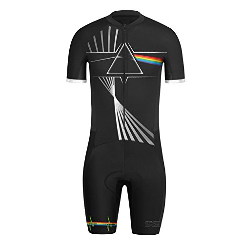 Uglyfrog Ropa Manga Corta Hombre Maillots Ciclismo Skinsuit with Gel Pad Triatlón Clothes ESHDLT04