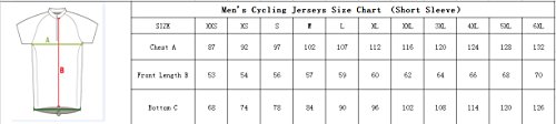 Uglyfrog Traje de Ciclismo Maillots de Bicicleta Conjunto de Verano Hombres Ropa de Ciclo Jersey de Manga Corta + Pantalones Cortos Acolchados Cómodo Respirable Secado rápido SstBL04