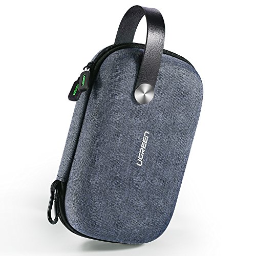 UGREEN Funda Organizador de Viajes, Bolsa Rígida Impermeable con Mosquetón y Asa de Transporte, Bolsa para Accesorios Electronicos, Cargadores, USB Cable, Ratón, Powerbank, SD Card, Disco Duro Externo UGREEN Funda Organizador de Viajes, Bolsa Rígida Impermeable con Mosquetón y Asa de Transporte, Bolsa para Accesorios Electronicos, Cargadores, USB Cable, Ratón, Powerbank, SD Card, Disco Duro Externo