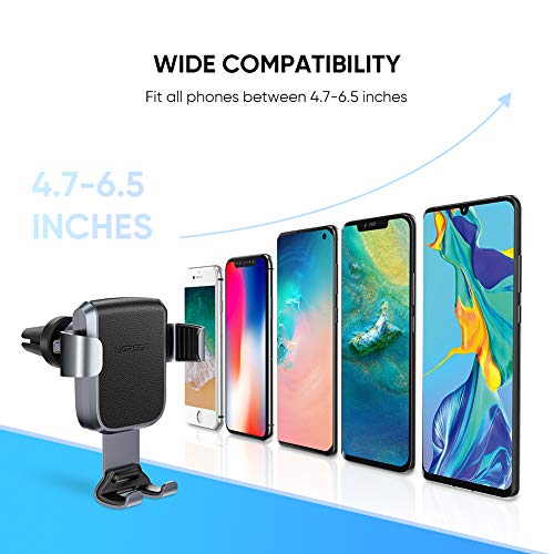 UGREEN Soporte Móvil Coche Gravedad, Soporte Teléfono para Rejilla del Aire, Sujeta Smartphone Automatico Ajustable por Gravedad para Samsung S20 S9, Huawei P30, Xiaomi Redmi Note 8 Mi10, iPhone 11 X UGREEN Soporte Móvil Coche Gravedad, Soporte Teléfono para Rejilla del Aire, Sujeta Smartphone Automatico Ajustable por Gravedad para Samsung S20 S9, Huawei P30, Xiaomi Redmi Note 8 Mi10, iPhone 11 X