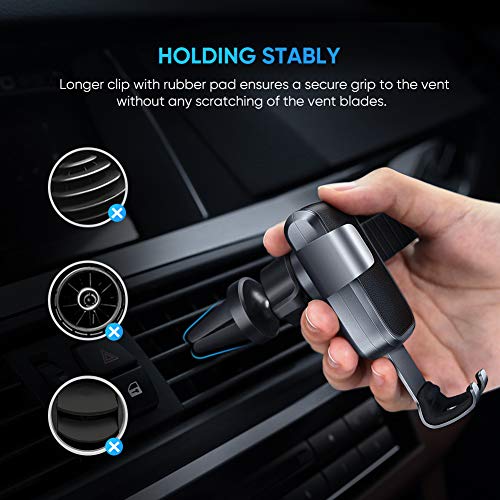 UGREEN Soporte Móvil Coche Gravedad, Soporte Teléfono para Rejilla del Aire, Sujeta Smartphone Automatico Ajustable por Gravedad para Samsung S20 S9, Huawei P30, Xiaomi Redmi Note 8 Mi10, iPhone 11 X UGREEN Soporte Móvil Coche Gravedad, Soporte Teléfono para Rejilla del Aire, Sujeta Smartphone Automatico Ajustable por Gravedad para Samsung S20 S9, Huawei P30, Xiaomi Redmi Note 8 Mi10, iPhone 11 X