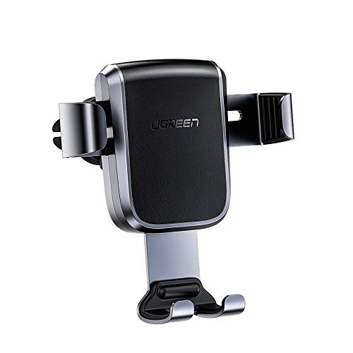 UGREEN Soporte Móvil Coche Gravedad, Soporte Teléfono para Rejilla del Aire, Sujeta Smartphone Automatico Ajustable por Gravedad para Samsung S20 S9, Huawei P30, Xiaomi Redmi Note 8 Mi10, iPhone 11 X UGREEN Soporte Móvil Coche Gravedad, Soporte Teléfono para Rejilla del Aire, Sujeta Smartphone Automatico Ajustable por Gravedad para Samsung S20 S9, Huawei P30, Xiaomi Redmi Note 8 Mi10, iPhone 11 X