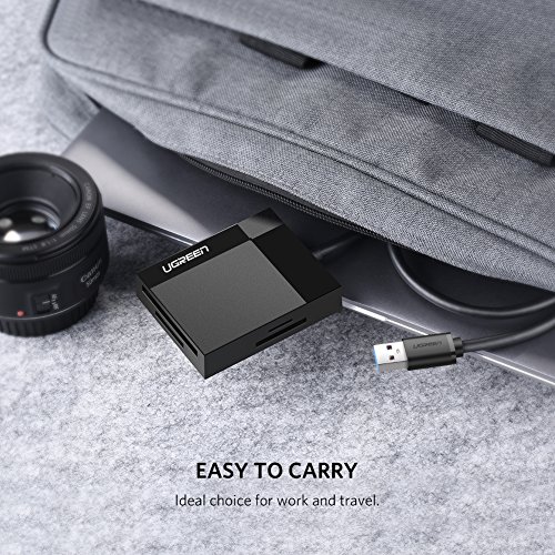 UGREEN USB 3.0 Lector de Tarjetas Lector SD Compact Flash Card Rearder Múltiple 4 en 1 Velocidad hasta 5 Gbps para Tarjetas de Memoria SD/ Micro SD/ TF/ SDXC/ SDHC/ MMC/ CFI/Ultra II CF/Extreme CF/MS UGREEN USB 3.0 Lector de Tarjetas Lector SD Compact Flash Card Rearder Múltiple 4 en 1 Velocidad hasta 5 Gbps para Tarjetas de Memoria SD/ Micro SD/ TF/ SDXC/ SDHC/ MMC/ CFI/Ultra II CF/Extreme CF/MS