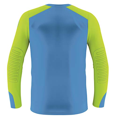 uhlsport Camiseta de Portero Unisex para niños de la Torre, Unisex niños, 100561208, Radar Azul/Amarillo Fluorescente, 164