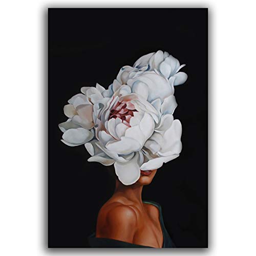 UIOLK Impresión de Lienzo HD Abstracto Flor Chica Lienzo Pintura impresión Cartel decoración hogar Retro Arte Cartel UIOLK Impresión de Lienzo HD Abstracto Flor Chica Lienzo Pintura impresión Cartel decoración hogar Retro Arte Cartel
