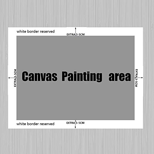 UIOLK Impresión en Lienzo Lienzo Creativo HD Inyección de Tinta Pintura combinada Decorativa Elefante Animal Póster Arte de la Pared Graffiti Pintura Moda Popular Cartel