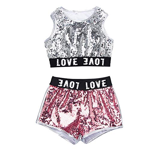 uirend Ropa Danza Niña Vestidos - Niños Adulto Jazz Hip Hop Moderno Disfraces Lentejuelas Trajes Conjuntos Chaleco + Pantalones Cortos Abrigo uirend Ropa Danza Niña Vestidos - Niños Adulto Jazz Hip Hop Moderno Disfraces Lentejuelas Trajes Conjuntos Chaleco + Pantalones Cortos Abrigo