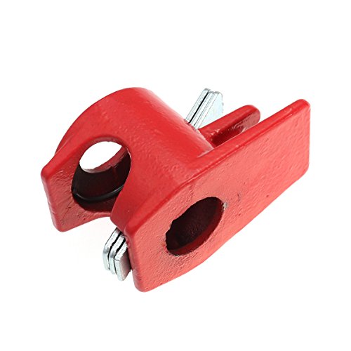 UKCOCO 1/2"Abrazaderas para tubos de pegado Carpintería de hierro fundido para carpintería Junta articulada para tuberías de agua (roja)