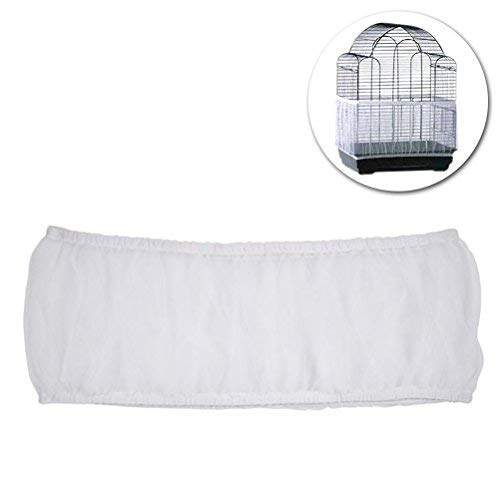 UKCOCO Funda para Jaula Pájaro Aves Guardia Protector Falda de Jaula Pájaro Colector de Semillas Alimentos Malla Blanco Talla L UKCOCO Funda para Jaula Pájaro Aves Guardia Protector Falda de Jaula Pájaro Colector de Semillas Alimentos Malla Blanco Talla L