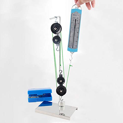 UKCOCO Juego de Bloques de Polea para Experimentos de Física: Polea Simple + Polea Doble 2 Cada Uno 1 Soporte 2 Cuerdas (Sin Incluir El Dinamómetro Y El Peso) UKCOCO Juego de Bloques de Polea para Experimentos de Física: Polea Simple + Polea Doble 2 Cada Uno 1 Soporte 2 Cuerdas (Sin Incluir El Dinamómetro Y El Peso)