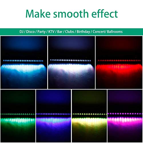 UKing LED Wall Wash Luz de la Etapa 24 x 3W RGB LED Luces Escenario DMX 512 con Control Remoto Iluminación Estroboscópica para DJ Discoteca Focos Escenarios
