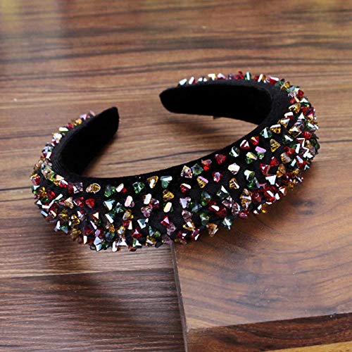UKKD Clips para el pelo Brillantes de Cristal Completo Perla Barroco Diadema Acolchada Rhinestone Princesa Diadema Para las Mujeres Tocado Joyería para el Cabello UKKD Clips para el pelo Brillantes de Cristal Completo Perla Barroco Diadema Acolchada Rhinestone Princesa Diadema Para las Mujeres Tocado Joyería para el Cabello