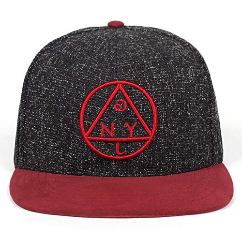 UKKD Gorras de Beisbol Cabo De Hip-Hop Gorra De Béisbol De La Marca del Borde De Gran Bordado Plano Redondo Y Sombrero De Triángulo para Las Niñas,Rosado UKKD Gorras de Beisbol Cabo De Hip-Hop Gorra De Béisbol De La Marca del Borde De Gran Bordado Plano Redondo Y Sombrero De Triángulo para Las Niñas,Rosado