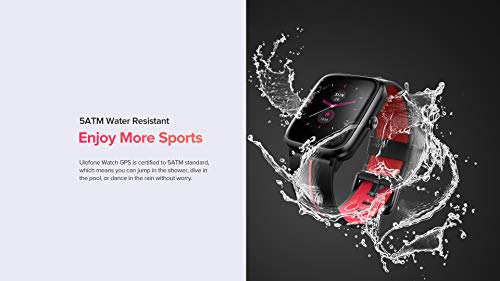 Ulefone Watch GPS - 40 Días Duración Batería, Reloj Inteligente 5ATM Impermeable, Pantalla 1,3”, Pulsera Actividad Deportivo, Pulsómetro, Rastreador Ejercicios Monitor Sueño para iOS Android Verde