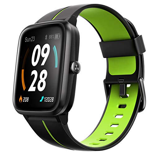 Ulefone Watch GPS - 40 Días Duración Batería, Reloj Inteligente 5ATM Impermeable, Pantalla 1,3”, Pulsera Actividad Deportivo, Pulsómetro, Rastreador Ejercicios Monitor Sueño para iOS Android Verde