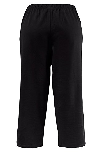 Ulla Popken 7/8- Hose, Pantalones Mujer, Negro (Schwarz 10), W54/56