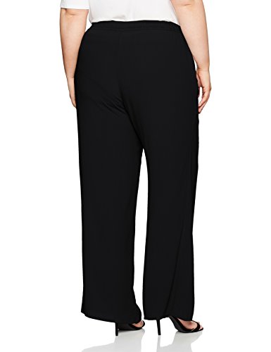 Ulla Popken Weite Viskose Hose, Pantalones para Mujer, Negro (Schwarz 10), 58/60 Ulla Popken Weite Viskose Hose, Pantalones para Mujer, Negro (Schwarz 10), 58/60