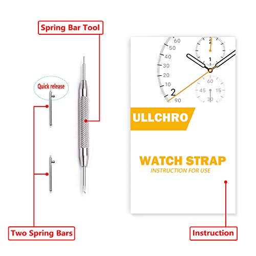 Ullchro Correa Reloj Calidad Alta Recambios Correa Relojes Caucho - 14mm, 16mm, 18mm, 20mm, 22mm, 24mm Silicona Correa Reloj con Acero Inoxidable Hebilla desplegable (20mm, Black) Ullchro Correa Reloj Calidad Alta Recambios Correa Relojes Caucho - 14mm, 16mm, 18mm, 20mm, 22mm, 24mm Silicona Correa Reloj con Acero Inoxidable Hebilla desplegable (20mm, Black)