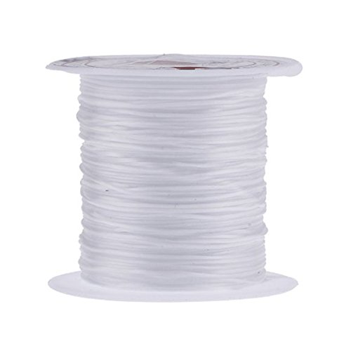 ULTNICE Hilo Elástico para Pulsera Collar Abalorios Cuerda Nylon Transparente 0.8mm 10M ULTNICE Hilo Elástico para Pulsera Collar Abalorios Cuerda Nylon Transparente 0.8mm 10M