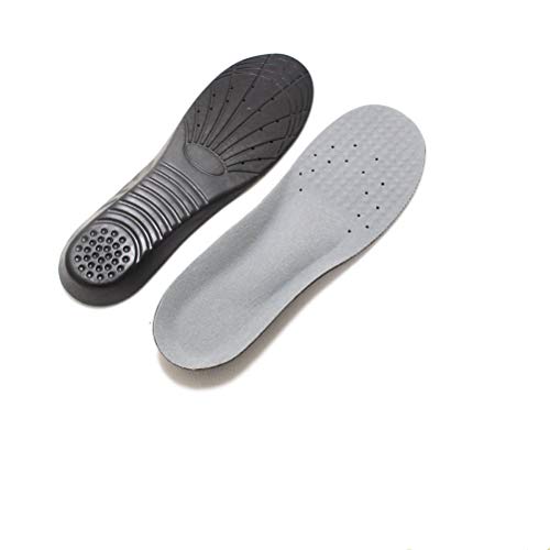 ULTNICE Plantilla de espuma viscoelástica Orthotics Arch Pads Plantilla de calzado para aliviar el dolor - Talla M (gris negro)