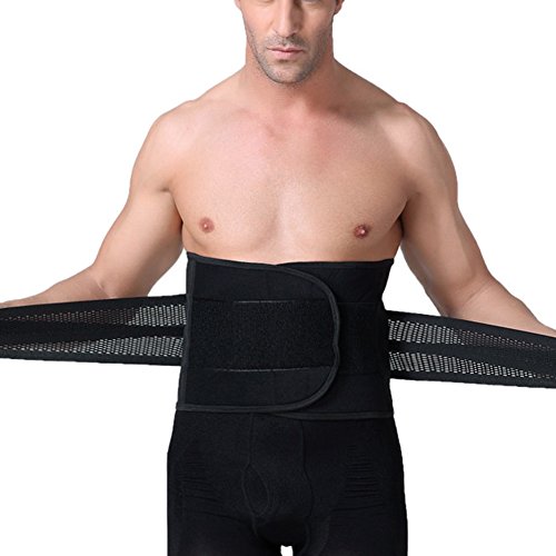 Ultra Delgado Transpirable Desmontable Fajas Reductoras Cintura Quemador Perder Peso Cerveza Barriga Eliminar Fajas Deportivas Invisible Traceless Ajustable Abdomen con Velcro para Hombre Negro M Ultra Delgado Transpirable Desmontable Fajas Reductoras Cintura Quemador Perder Peso Cerveza Barriga Eliminar Fajas Deportivas Invisible Traceless Ajustable Abdomen con Velcro para Hombre Negro M