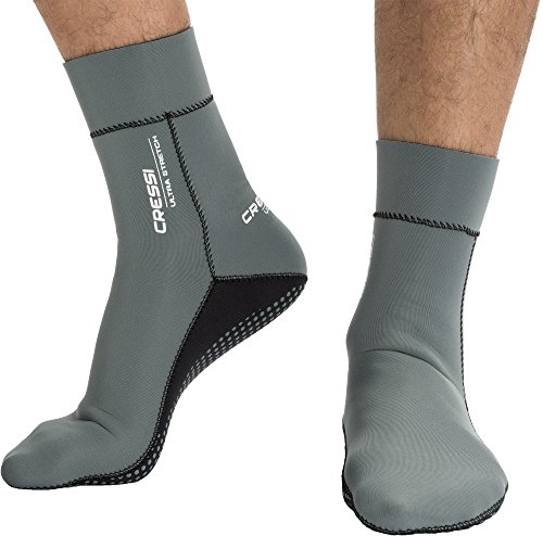 Ultra Stretch Neoprene Socks 1.5mm - Escarpines Neopreno Ultrastretch, Unisex-Adult Gris , M
