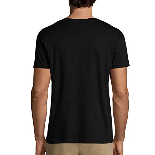 Ultrabasic Camiseta para hombre con texto en inglés "I'm the Father That Stepped Up" - negro - Large