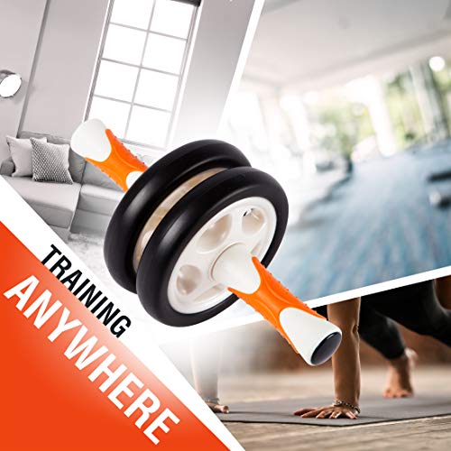 Ultrasport Aparato de abdominales AB Roller / AB Trainer con esterilla para las rodillas, ejercicios de abdominales para hombres y mujeres, rueda de abdominales multifunción, plegable Ultrasport Aparato de abdominales AB Roller / AB Trainer con esterilla para las rodillas, ejercicios de abdominales para hombres y mujeres, rueda de abdominales multifunción, plegable