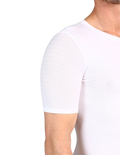 Ultrasport Basic Noam Camiseta de compresión sin Costuras, Hombre, Blanco, L/XL