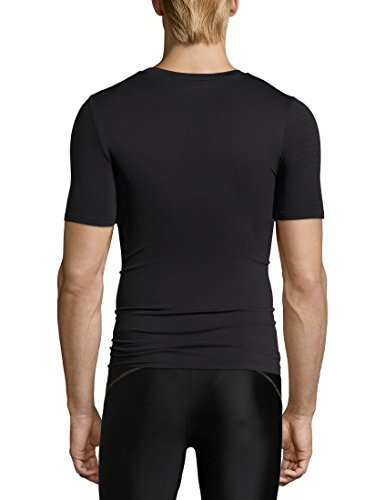 Ultrasport Basic Noam Camiseta de compresión sin Costuras, Hombre, Negro, S/M