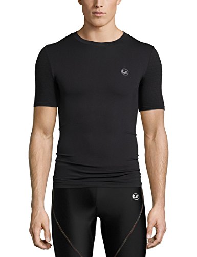 Ultrasport Basic Noam Camiseta de compresión sin Costuras, Hombre, Negro, S/M